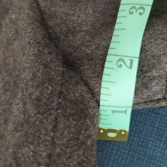 GRASS COLLECTION Women's Grey Button Up Lined Pea Coat - Picture 13 of 15